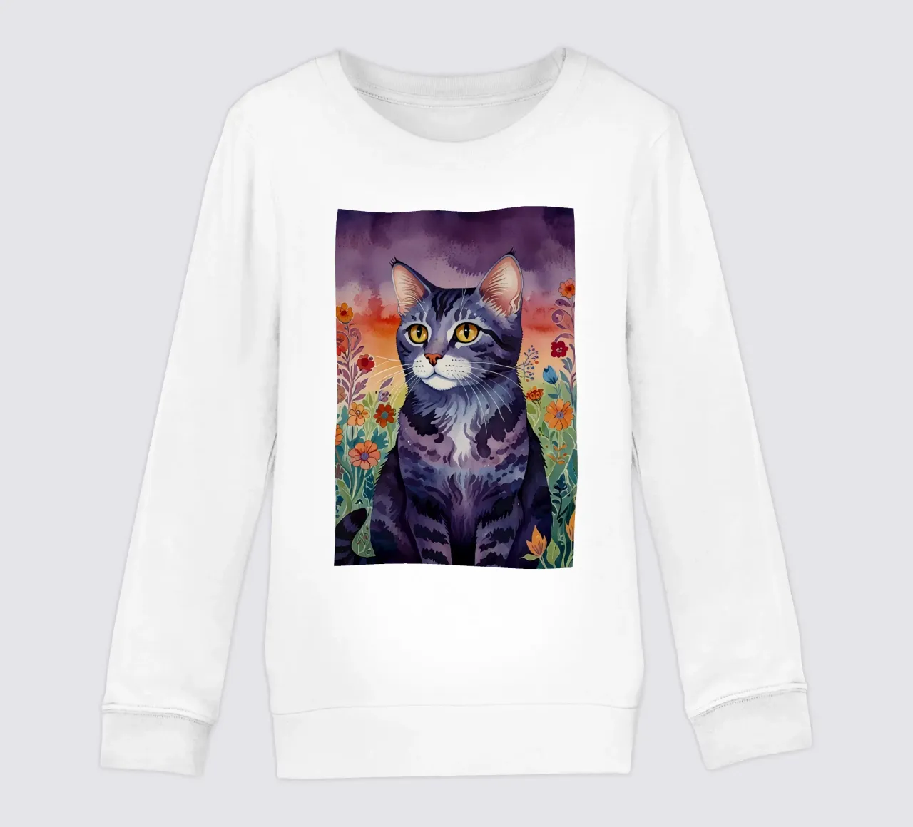 Il gatto felice felpa bambino da 🎁 ARTVI-SHOP