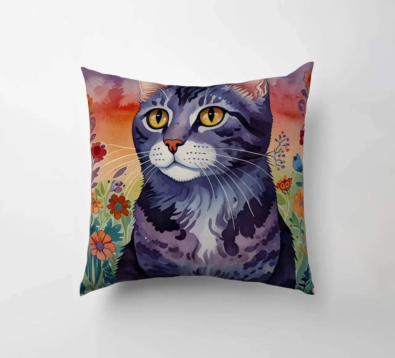 Il gatto felice cuscino da 🎁 ARTVI-SHOP