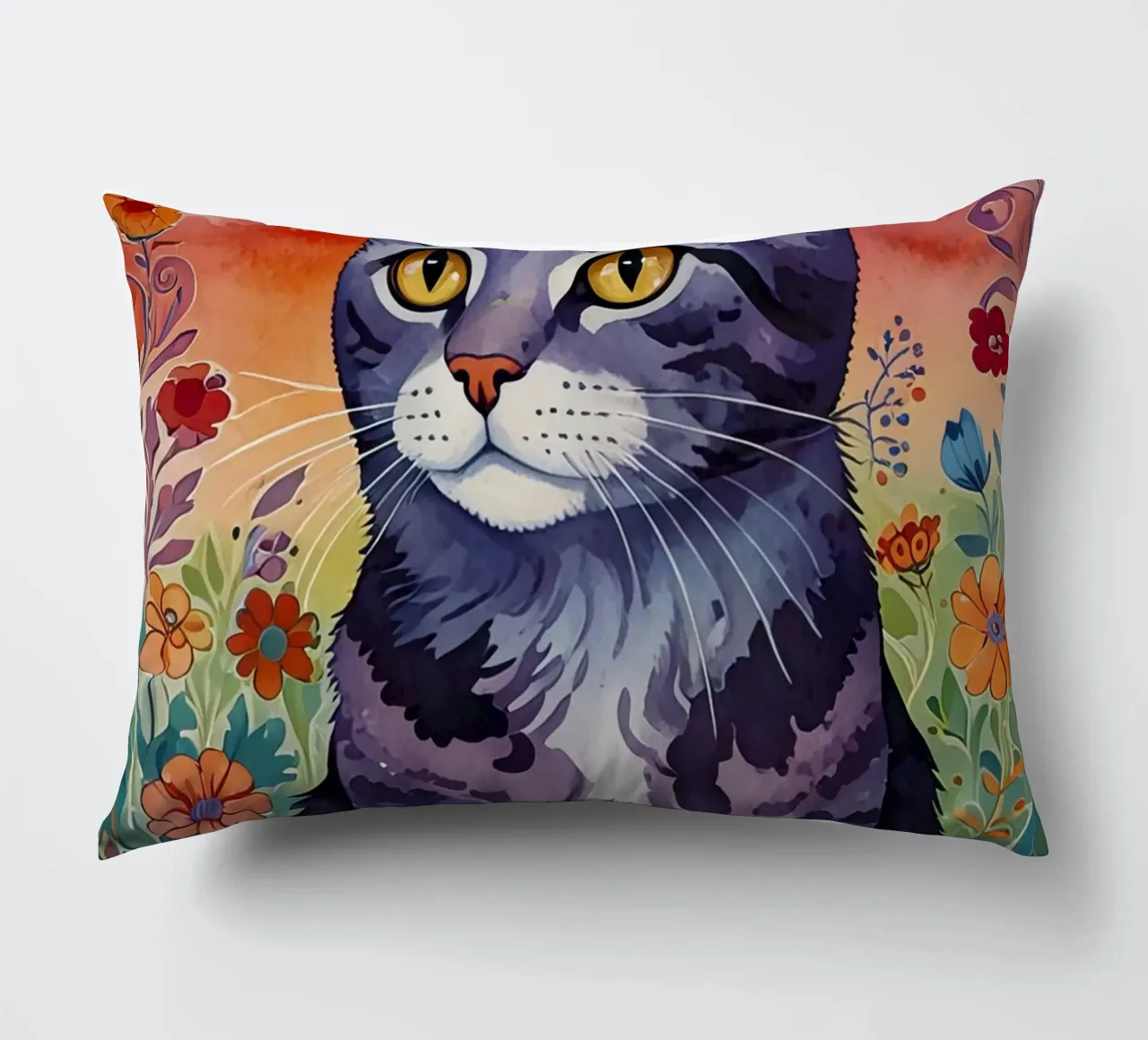 Il gatto felice cuscino da 🎁 ARTVI-SHOP