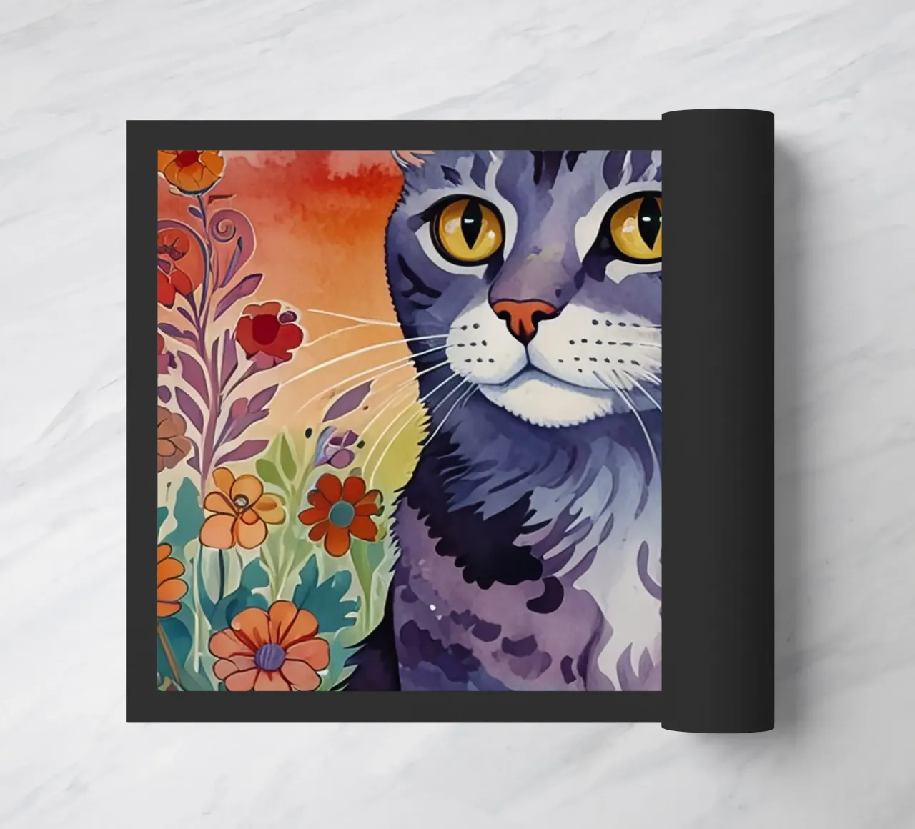 Il gatto felice zerbino da 🎁 ARTVI-SHOP