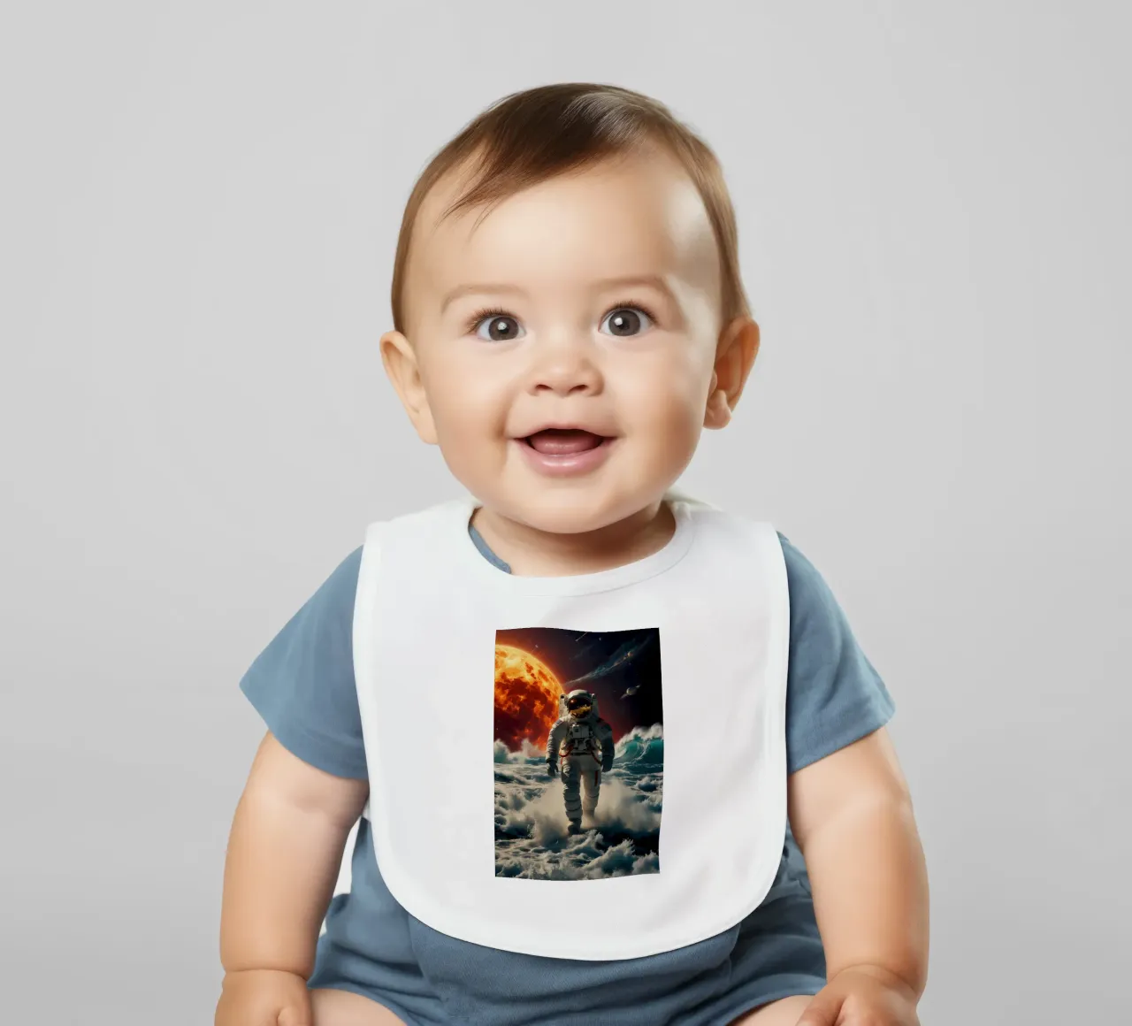 spazio mare bavaglino da 🎁 NOBELART