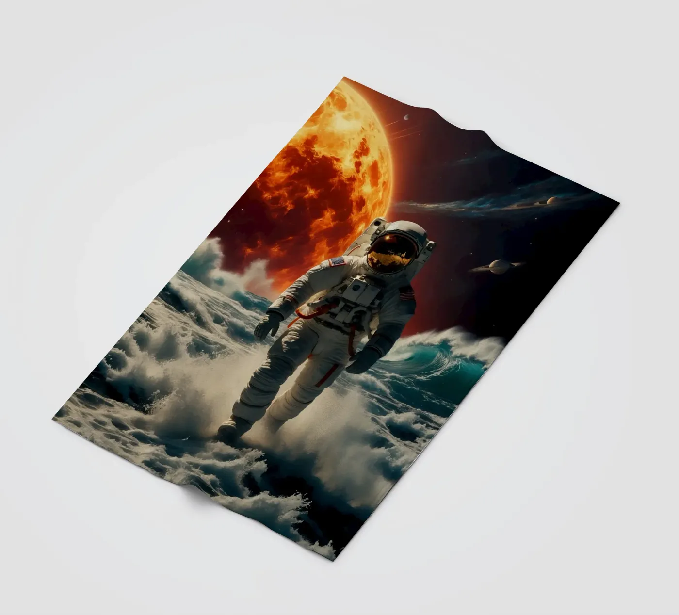 ruimtezee fleecedeken van 🎁 NOBELART