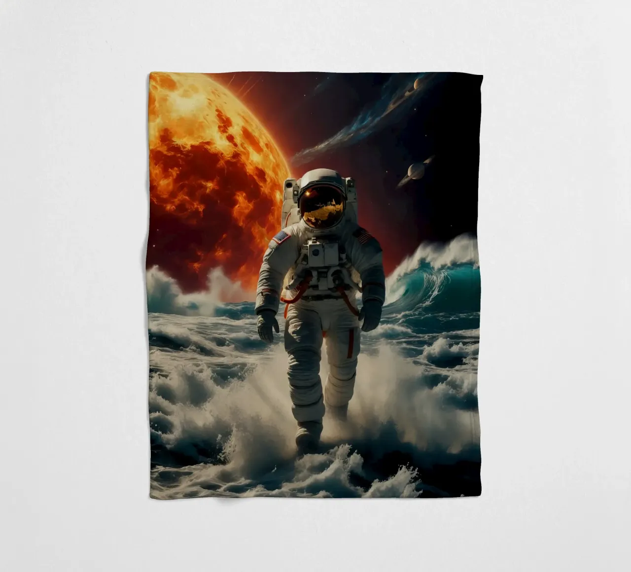 space sea fleece blanket by 🎁 ARTVI-SHOP