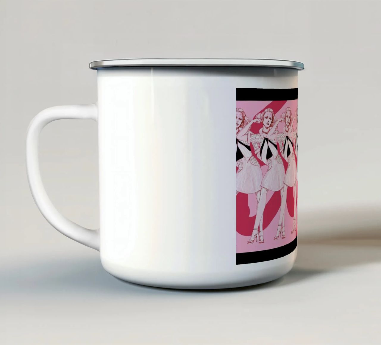 GoGo Girls tazza in smalto da Naito Shinpei