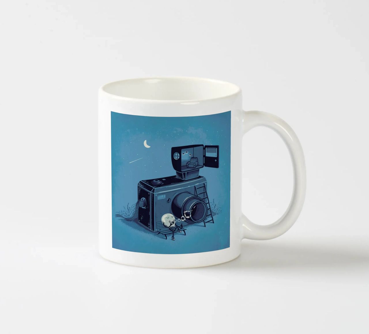 Quiting Time tazza in ceramica da Robert Richter