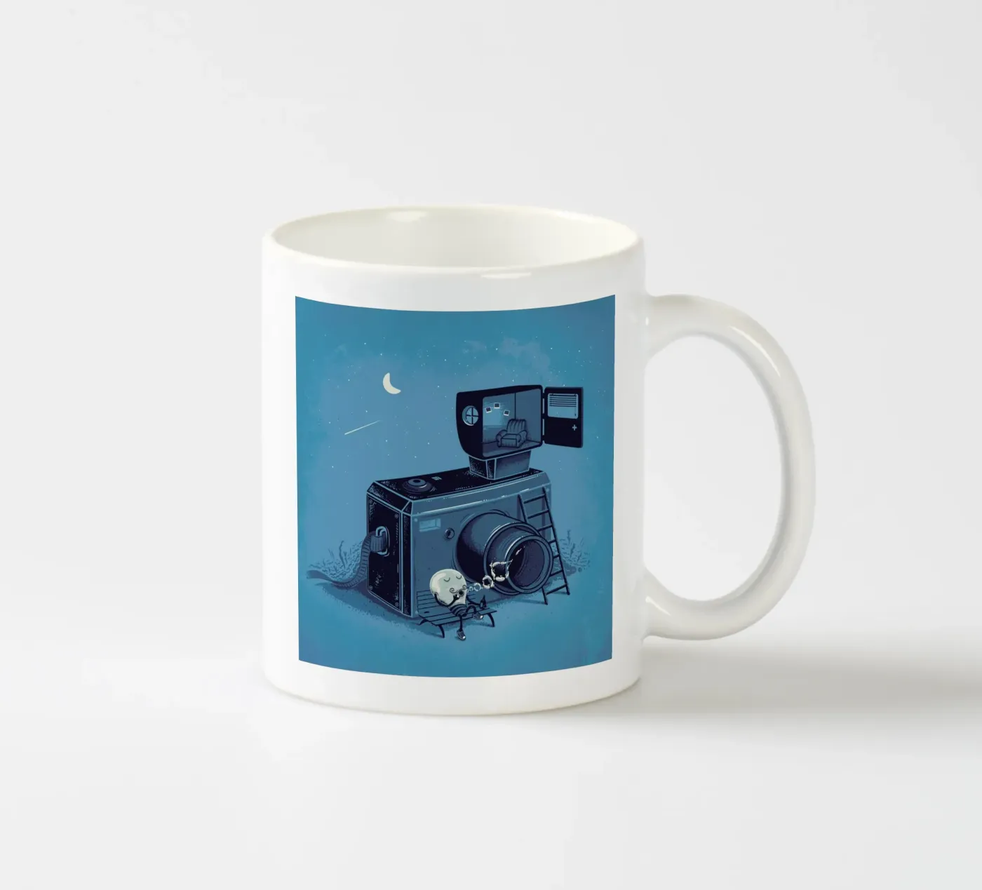 Quiting Time ceramic mug by Robert Richter