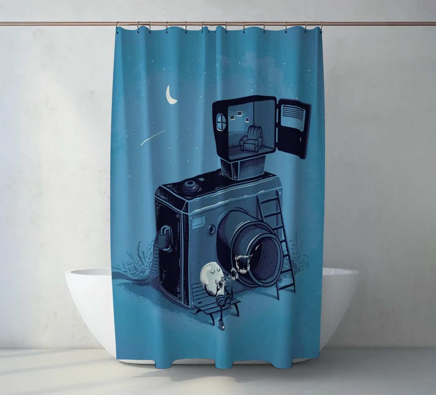 Quiting Time Duschvorhang von Robert Richter