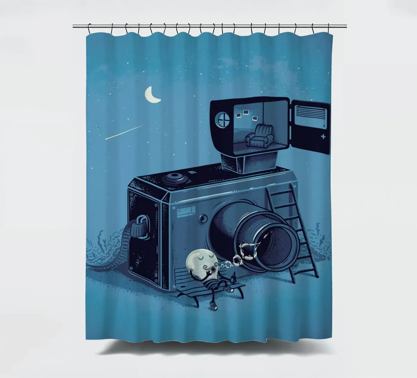 Quiting Time Duschvorhang von Robert Richter