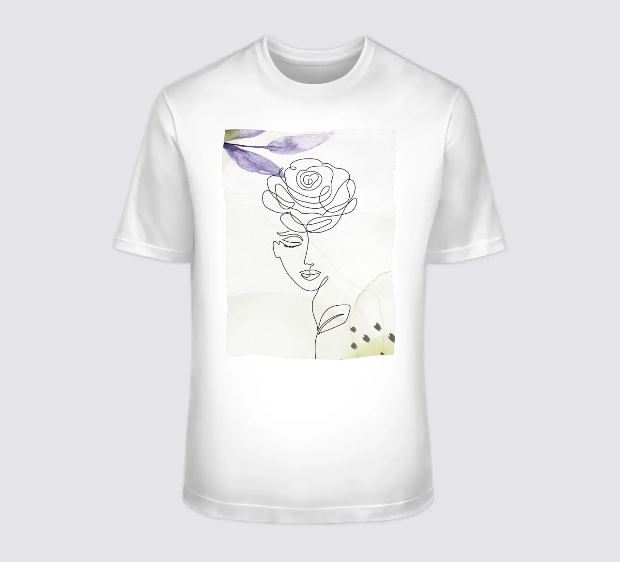 Ritratto di donna minimalista t-shirt da 🎁 ARTVI-SHOP