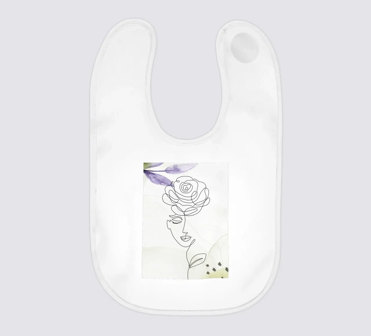 Ritratto di donna minimalista bavaglino da 🎁 ARTVI-SHOP