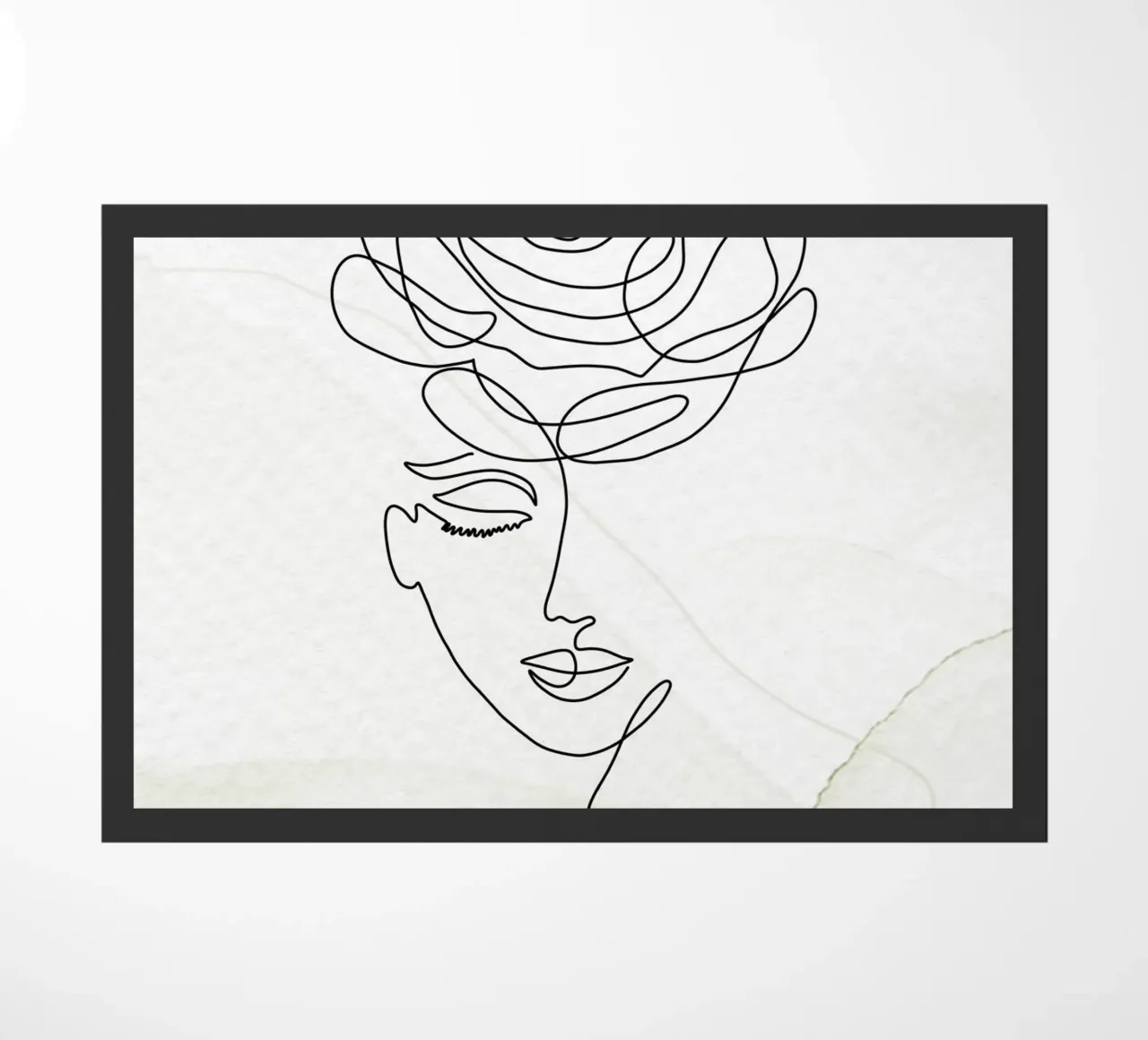 Ritratto di donna minimalista zerbino da 🎁 ARTVI-SHOP