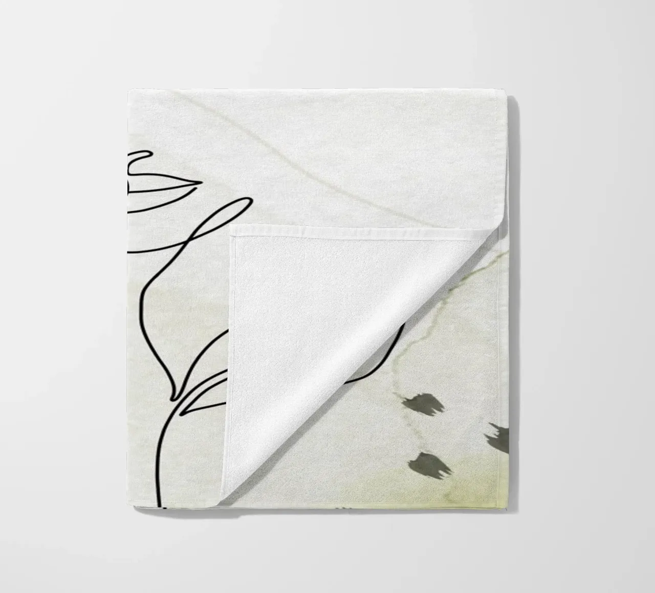 Ritratto di donna minimalista telo mare da 🎁 ARTVI-SHOP