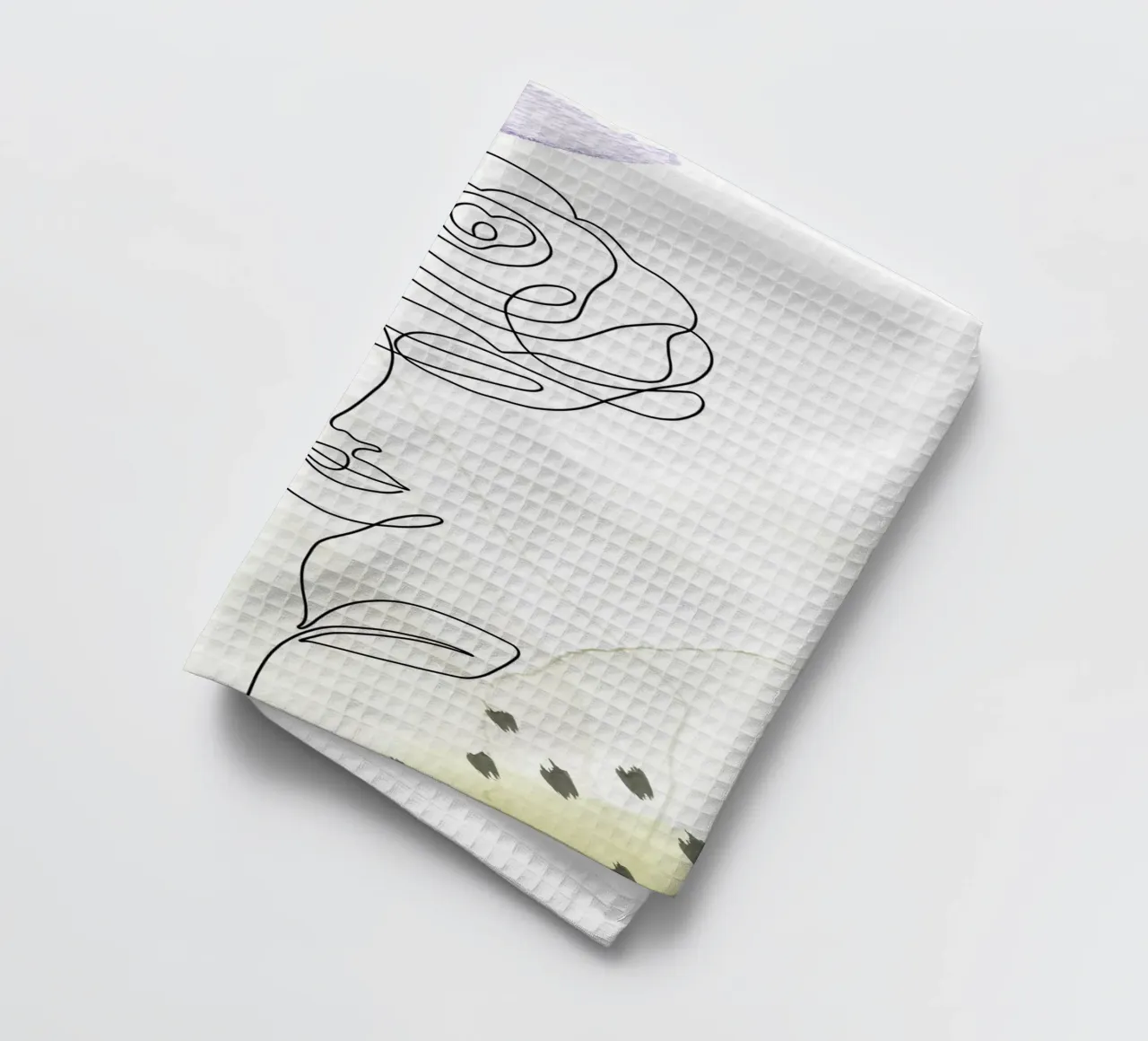 Ritratto di donna minimalista canovaccio da cucina da 🎁 ARTVI-SHOP