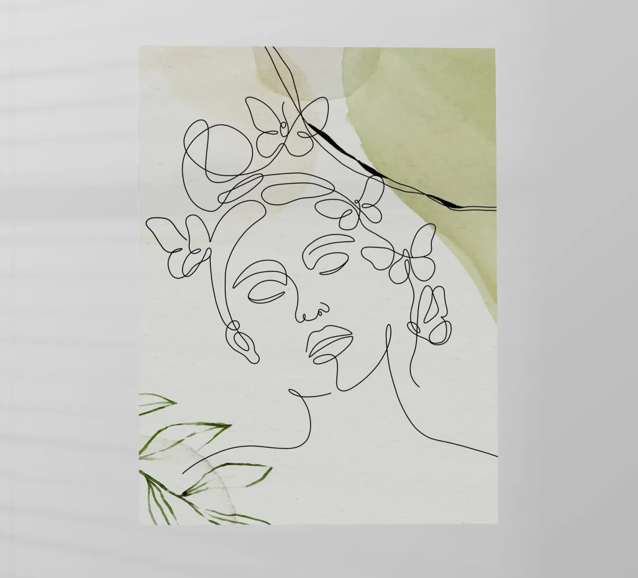 Minimalist woman portrait backlit film by 🎁 ARTVI-SHOP