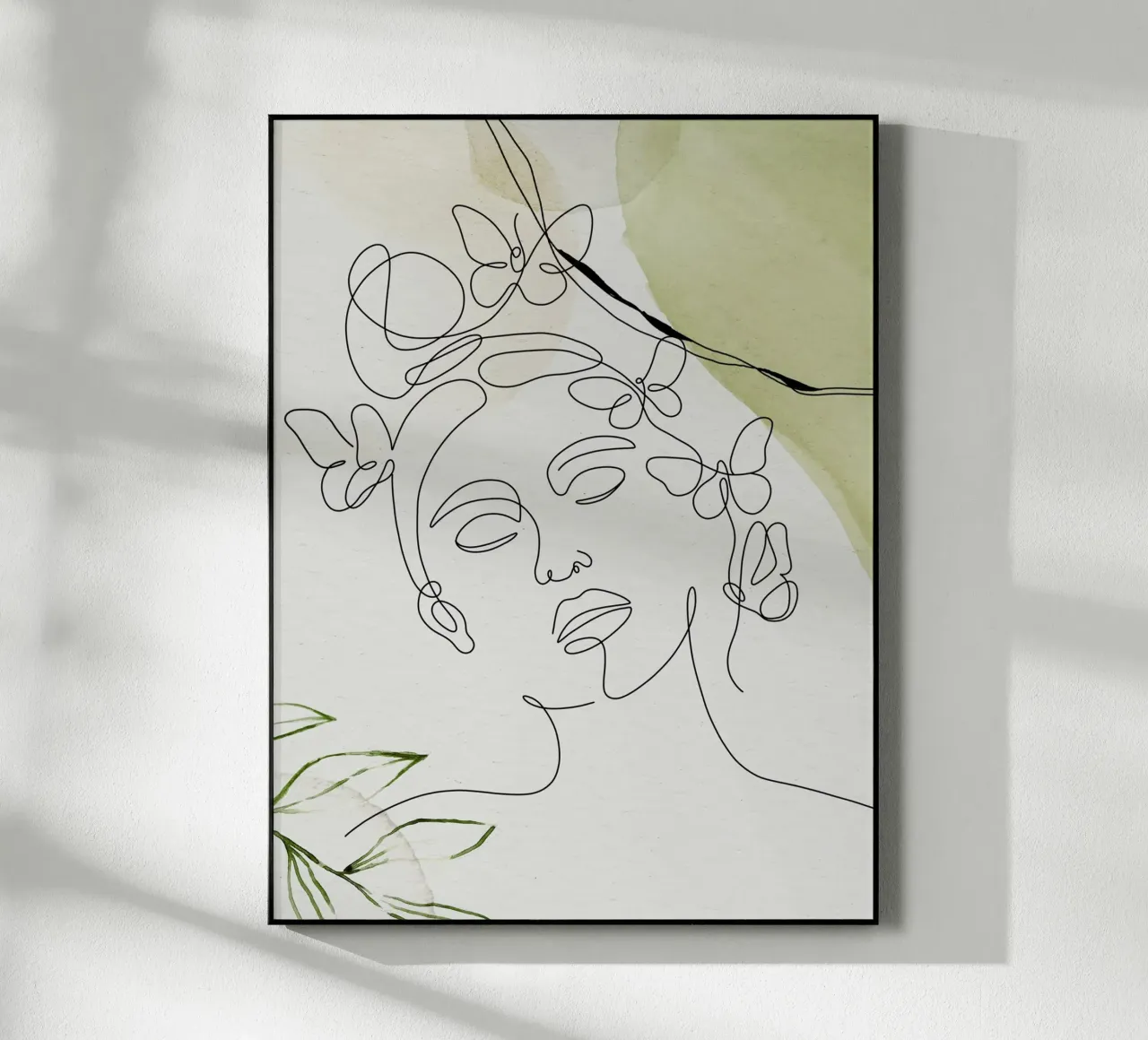 Minimalist woman portrait acrylic glass by 🎁 ARTVI-SHOP