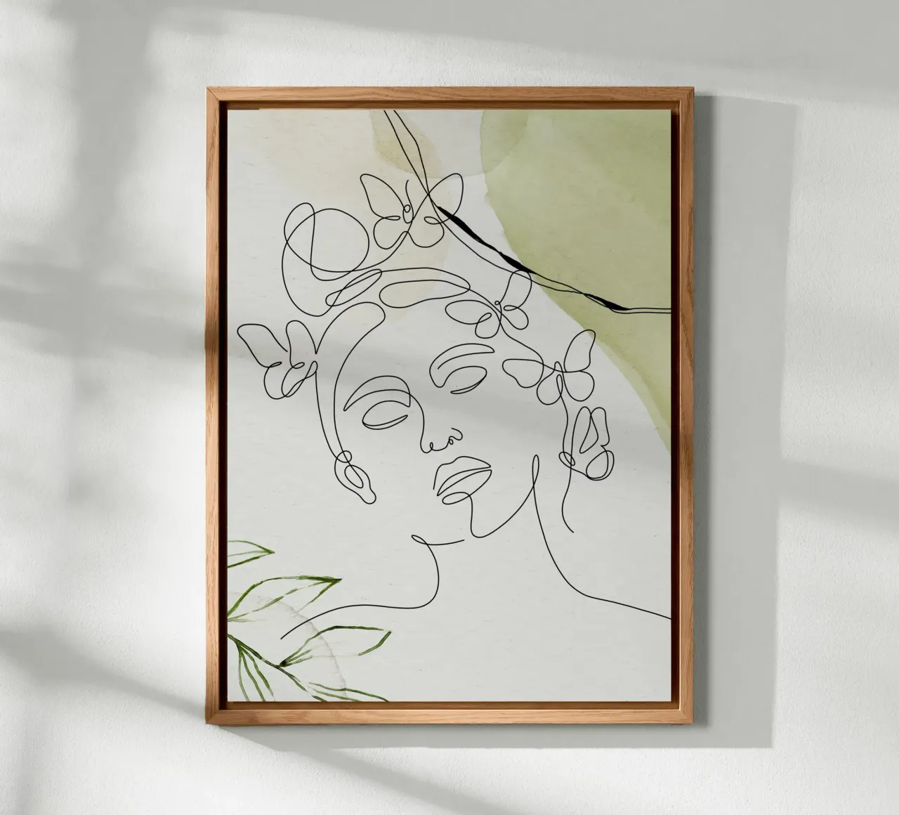 Minimalist woman portrait alu-dibond by 🎁 ARTVI-SHOP