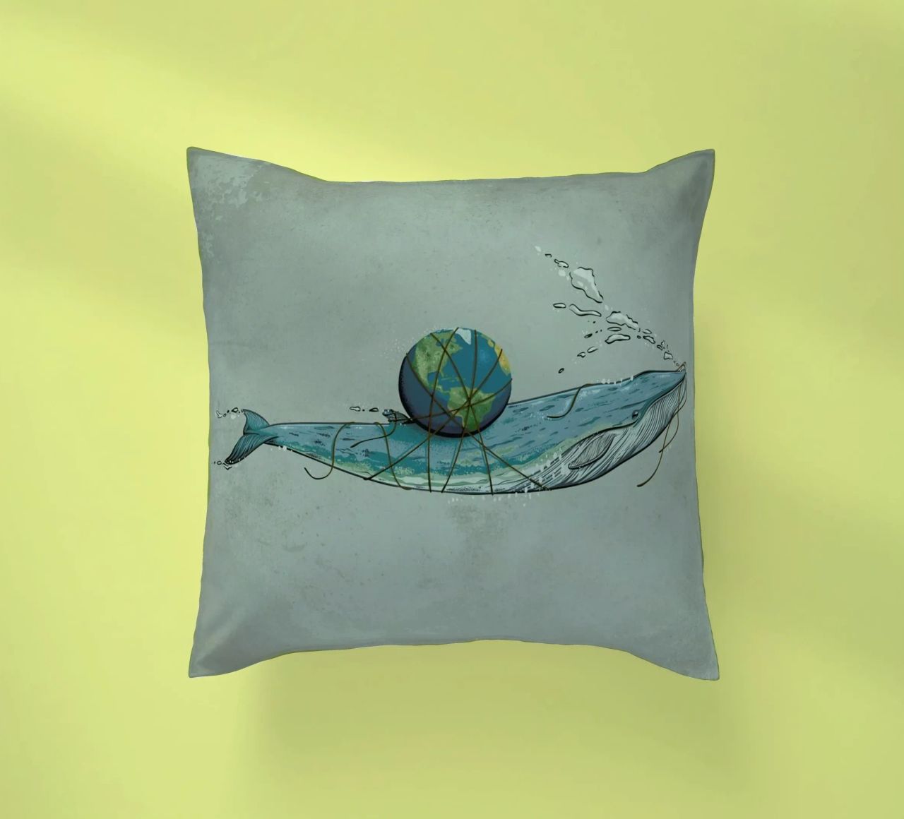 Save The Planet II cuscino da Robert Richter