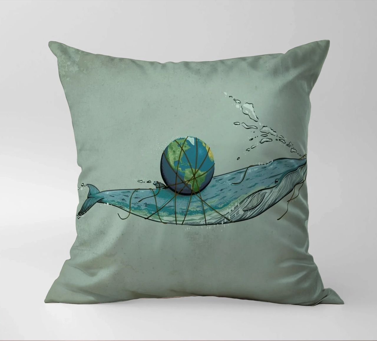 Save The Planet II cuscino da Robert Richter