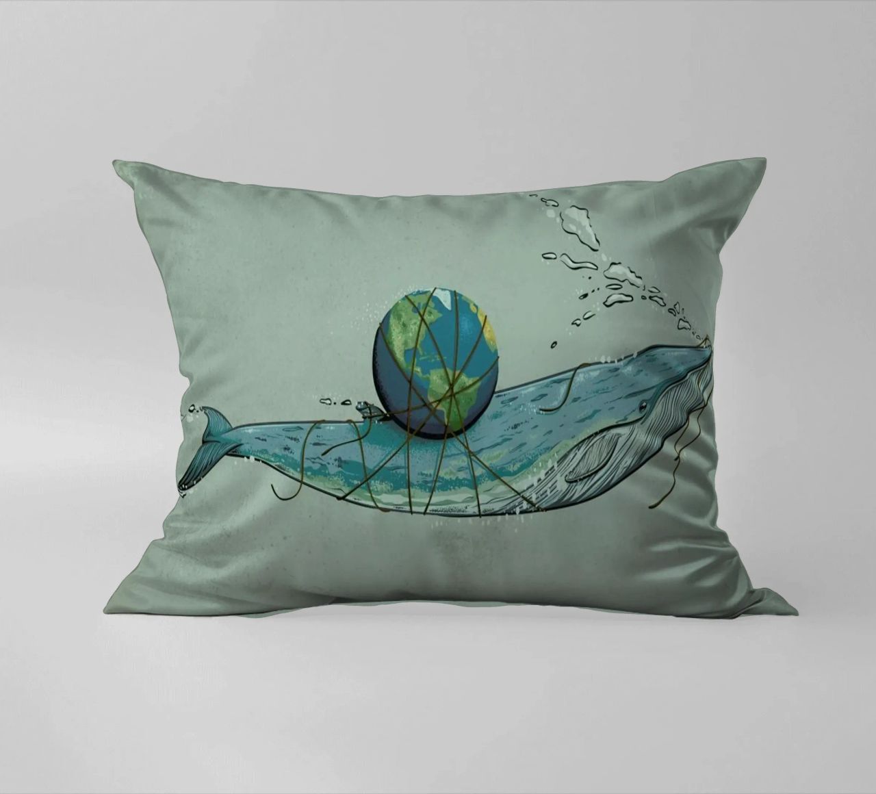 Save The Planet II cuscino da Robert Richter