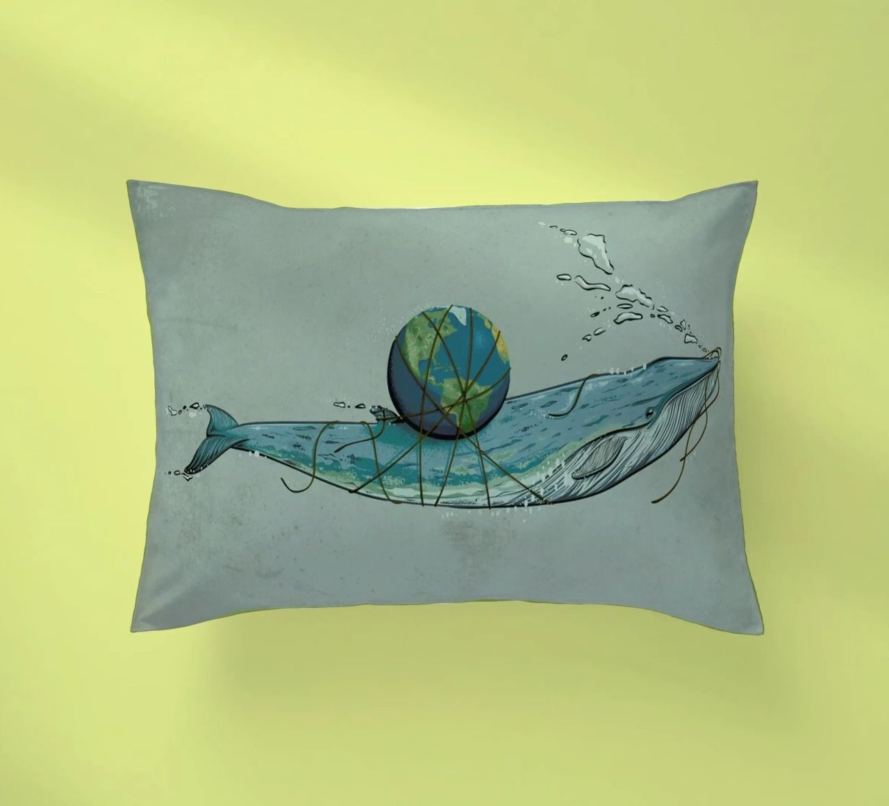 Save The Planet II cuscino da Robert Richter