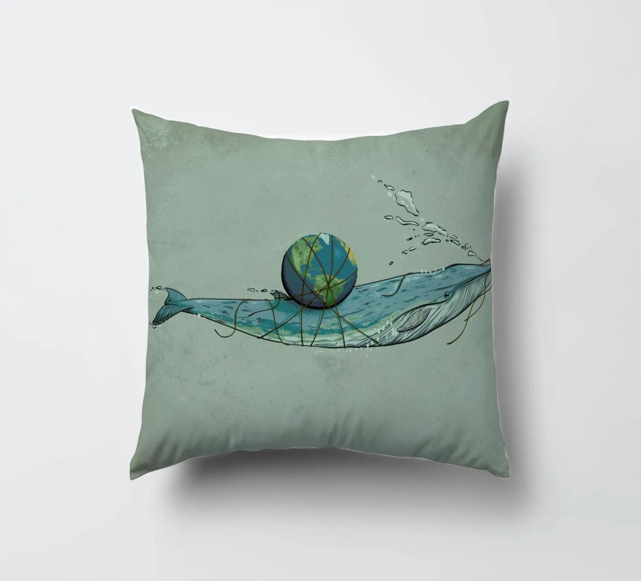 Save The Planet II cuscino da Robert Richter
