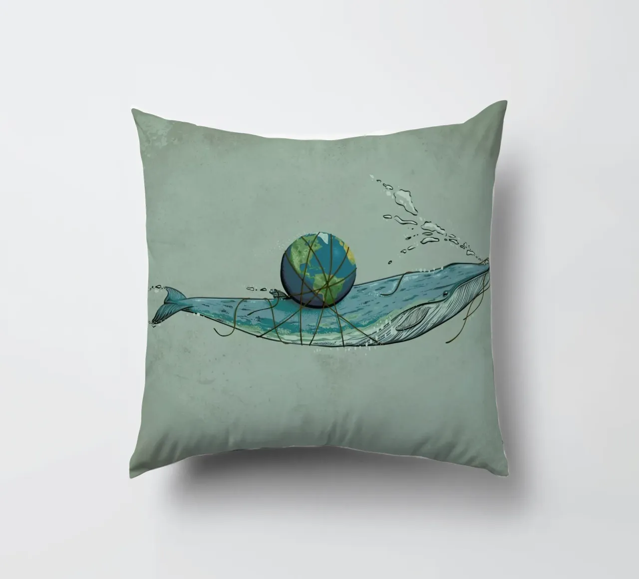 Save The Planet II cuscino da Robert Richter