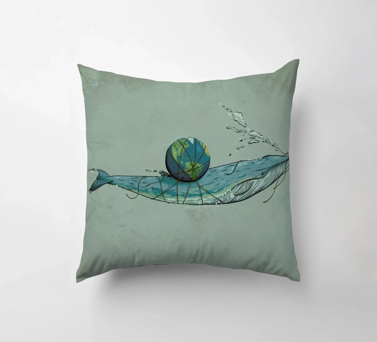 Save The Planet II cuscino da Robert Richter