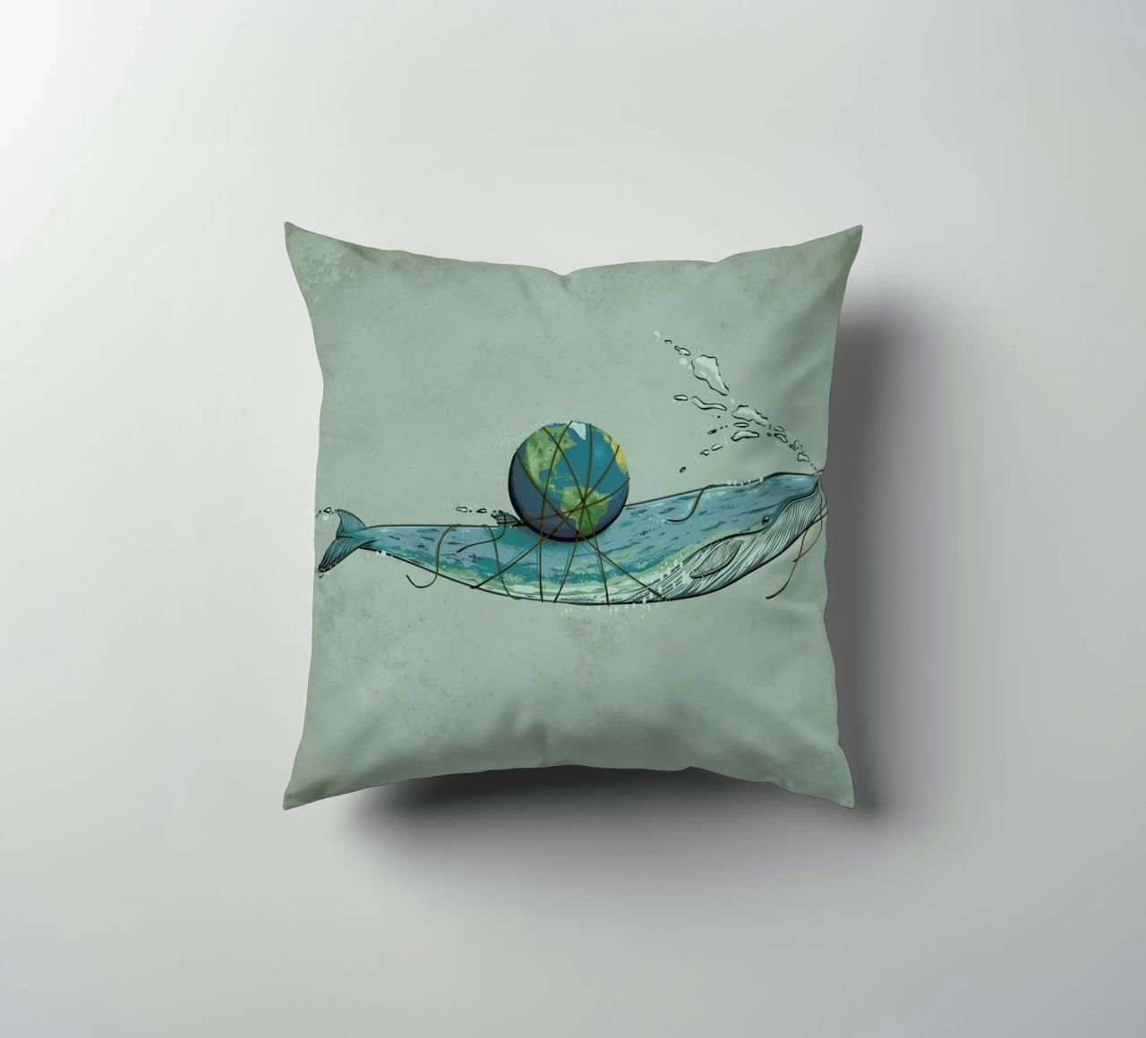 Save The Planet II cuscino da Robert Richter