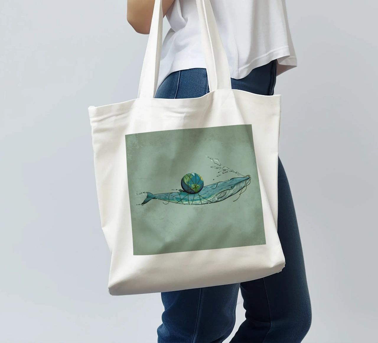 Save The Planet II borsa in juta da Robert Richter