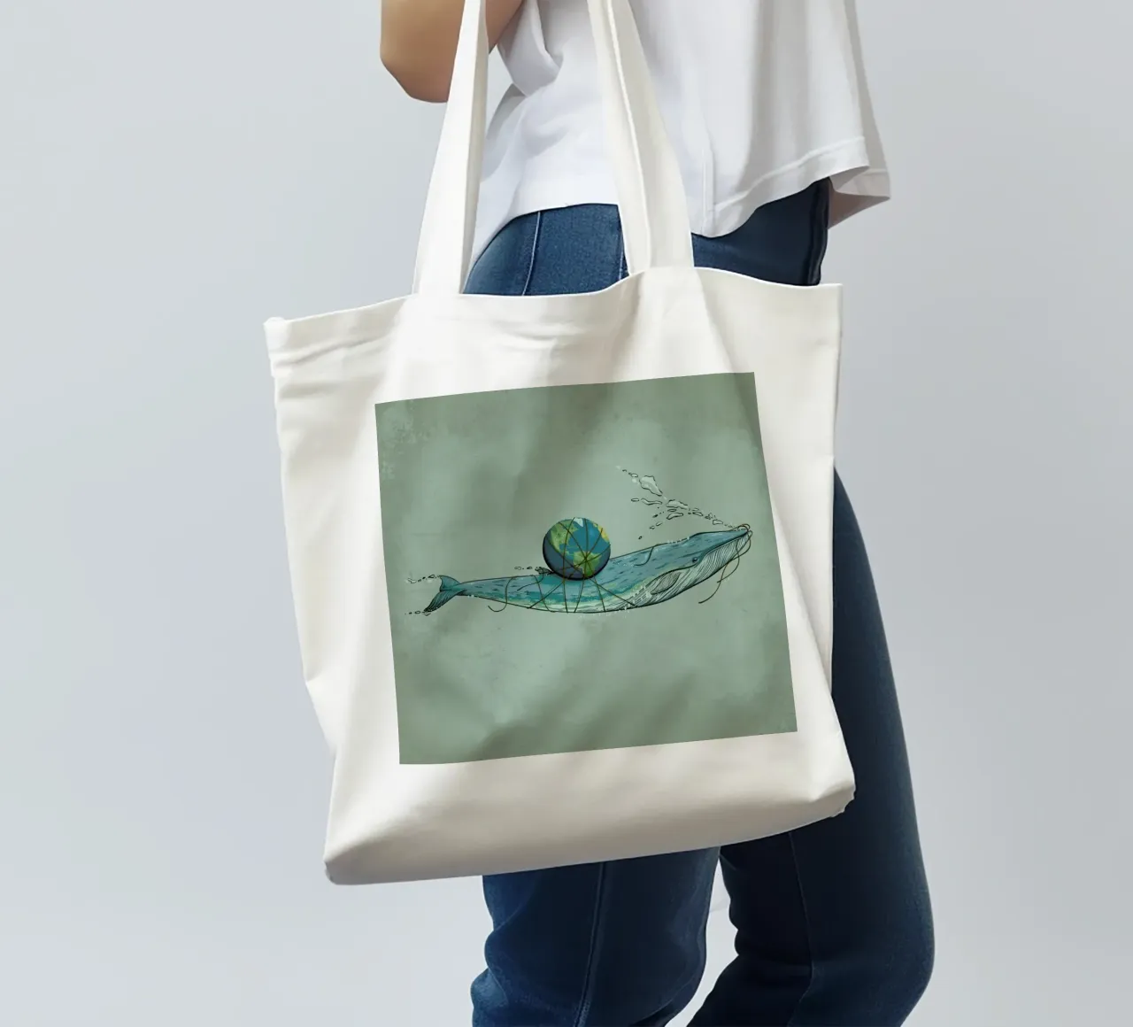 Save The Planet II borsa in juta da Robert Richter