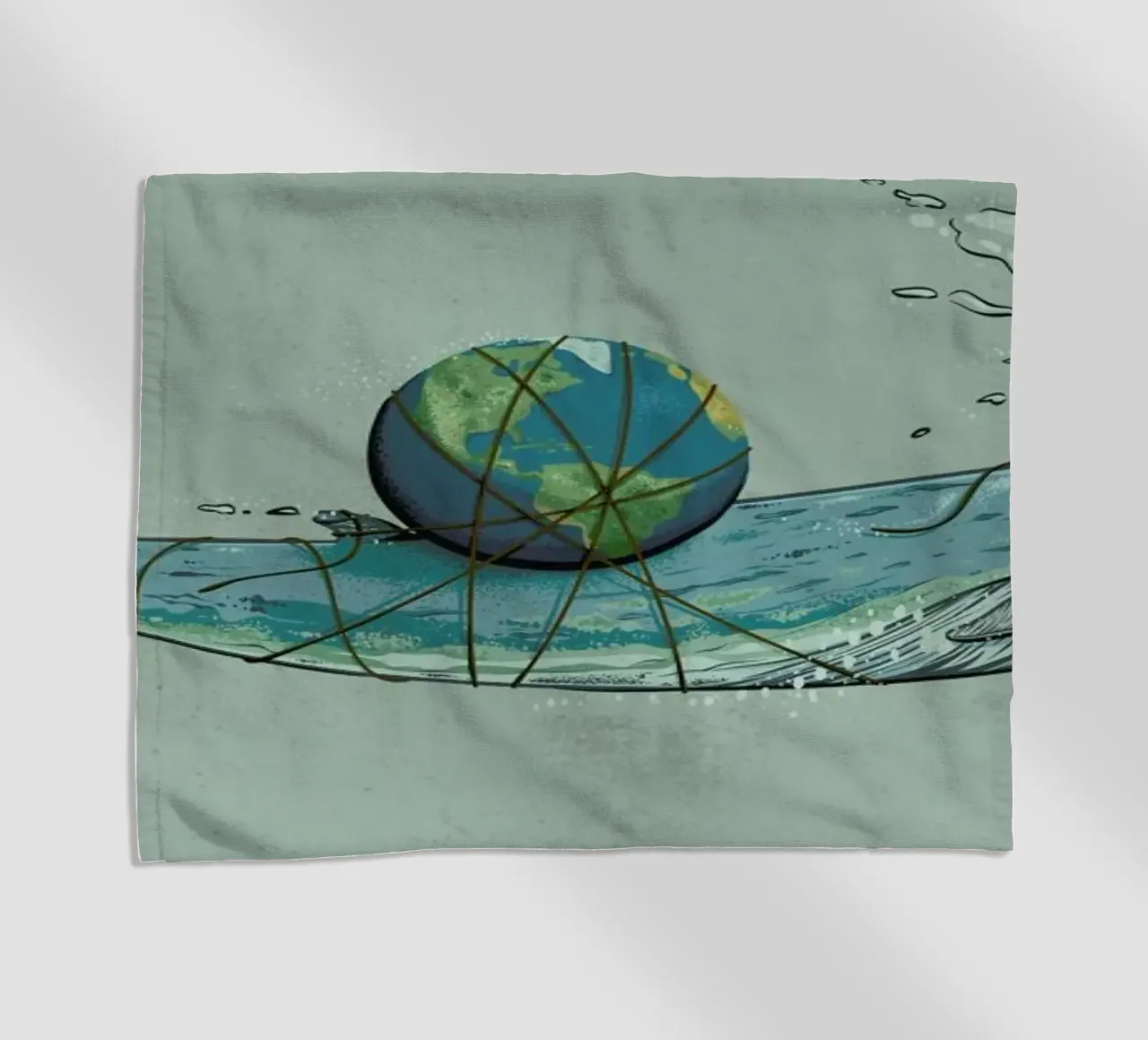 Save The Planet II Strandtuch von Robert Richter