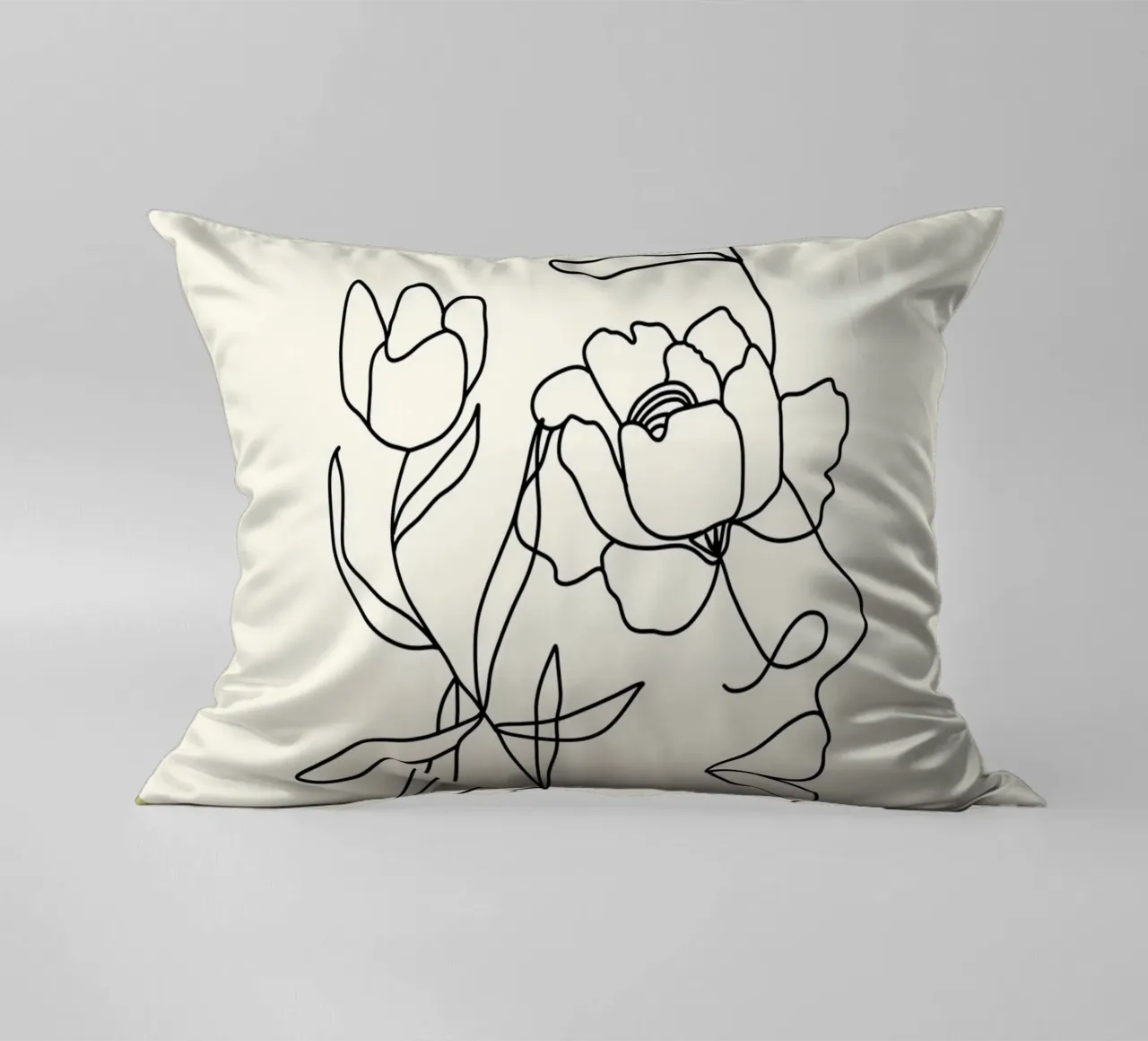 Ritratto di donna minimalista cuscino da 🎁 ARTVI-SHOP
