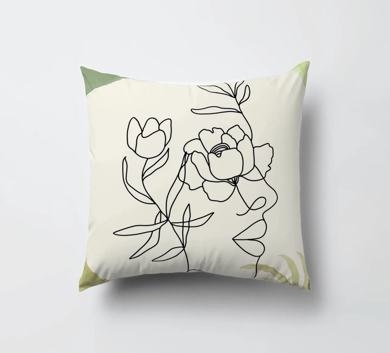 Ritratto di donna minimalista cuscino da 🎁 ARTVI-SHOP