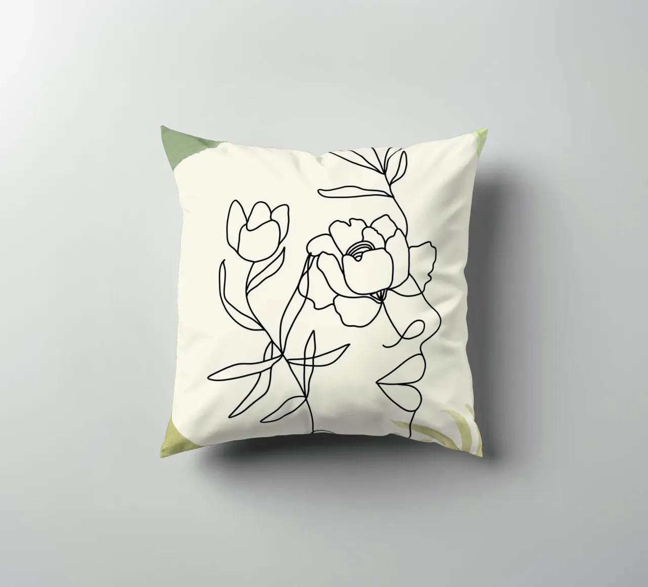 Ritratto di donna minimalista cuscino da 🎁 ARTVI-SHOP