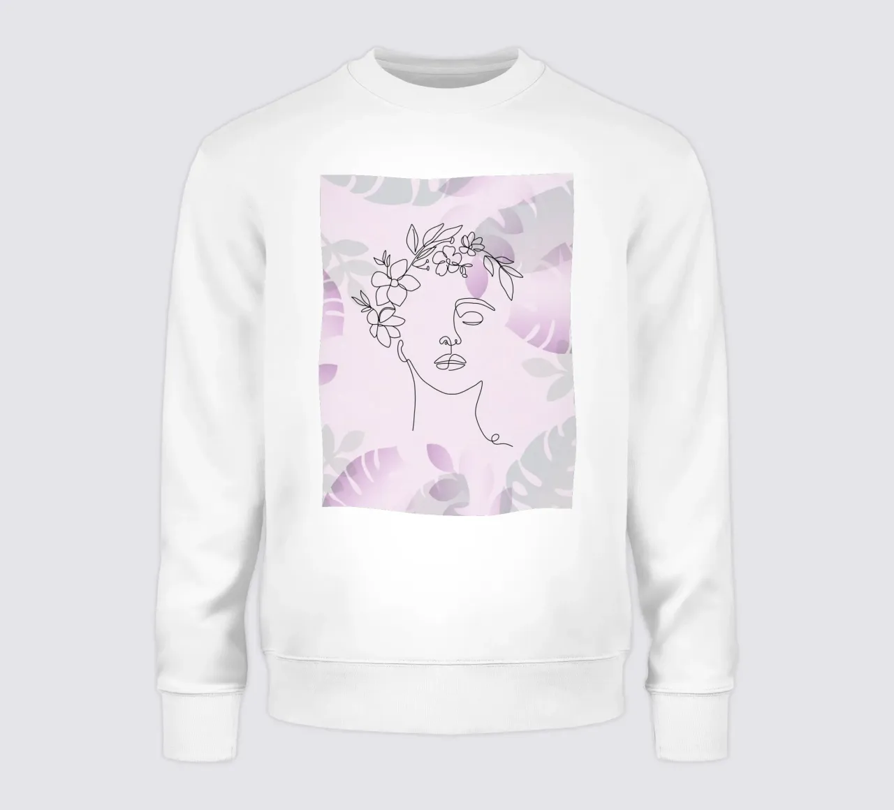 Ritratto di donna minimalista felpa da 🎁 ARTVI-SHOP