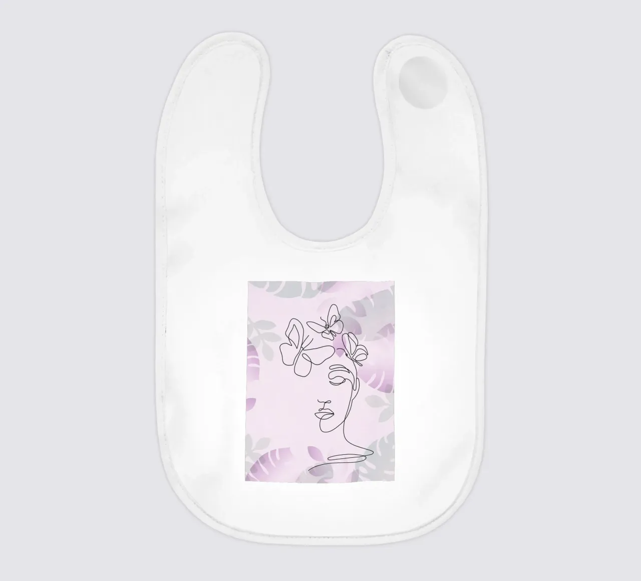 Ritratto di donna minimalista bavaglino da 🎁 ARTVI-SHOP