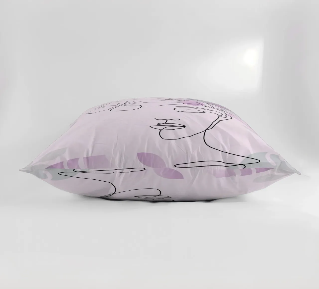 Ritratto di donna minimalista cuscino da 🎁 ARTVI-SHOP