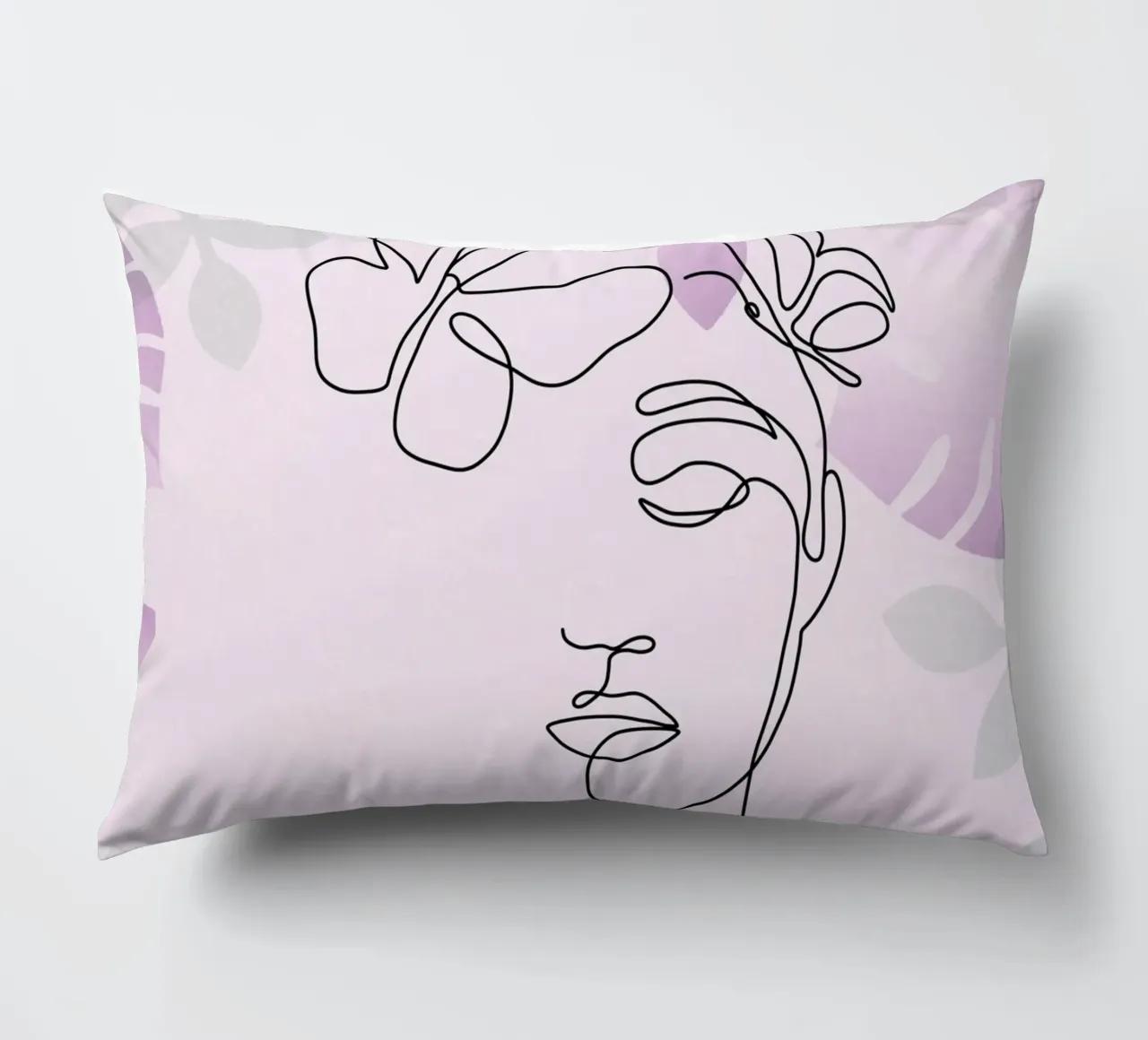 Ritratto di donna minimalista cuscino da 🎁 ARTVI-SHOP