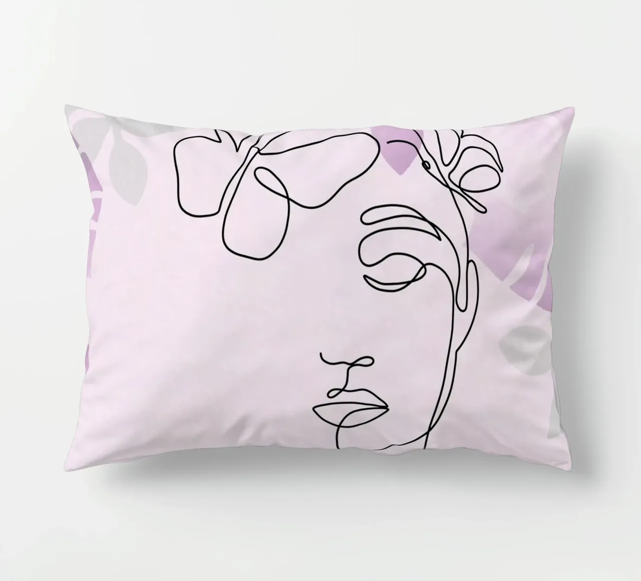 Ritratto di donna minimalista cuscino da 🎁 ARTVI-SHOP