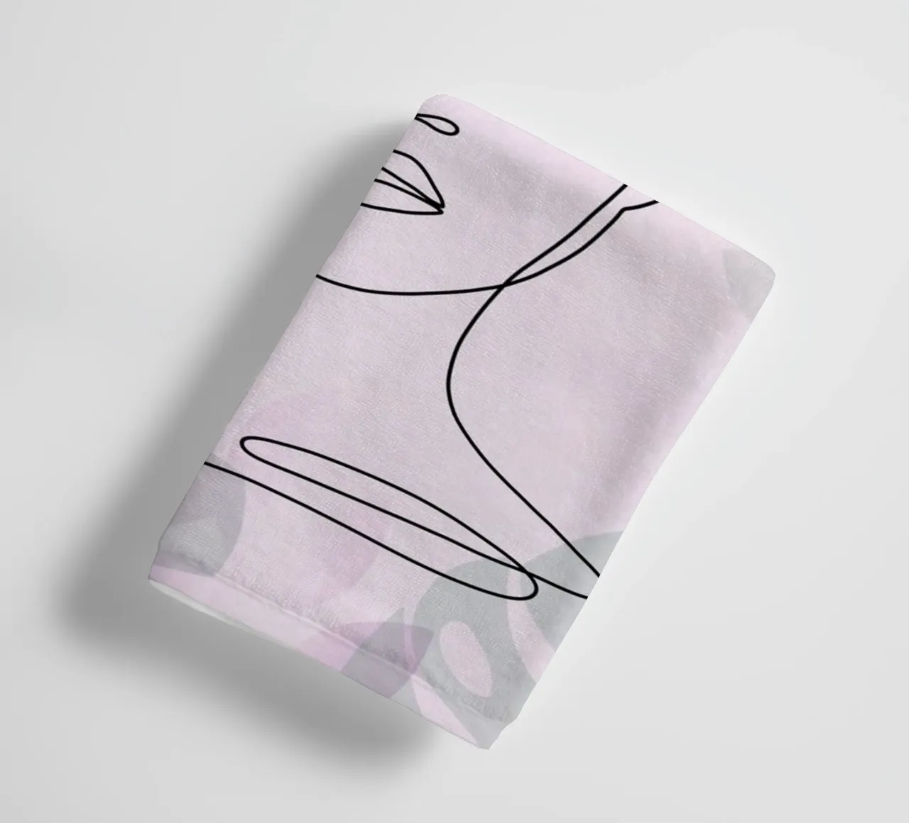 Ritratto di donna minimalista asciugamano da bagno da 🎁 ARTVI-SHOP