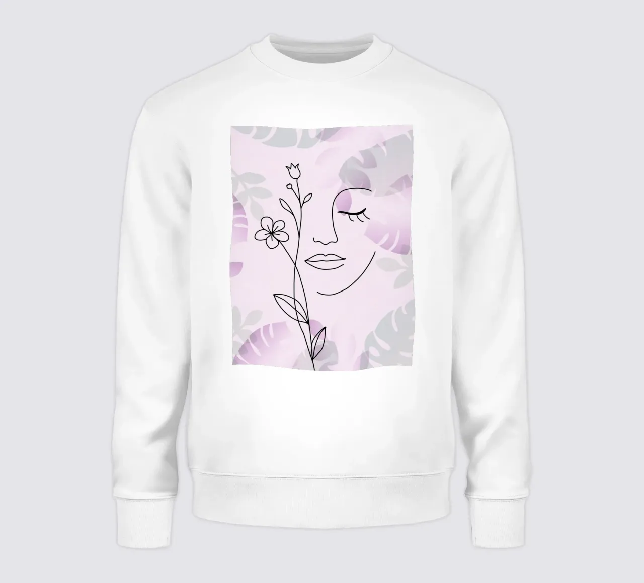 Ritratto di donna minimalista felpa da 🎁 ARTVI-SHOP