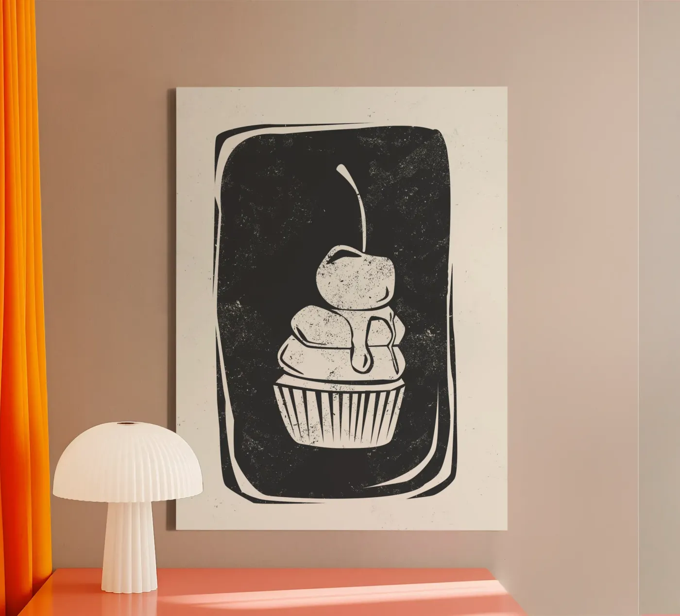Cupcake canvas van Indigo Rain