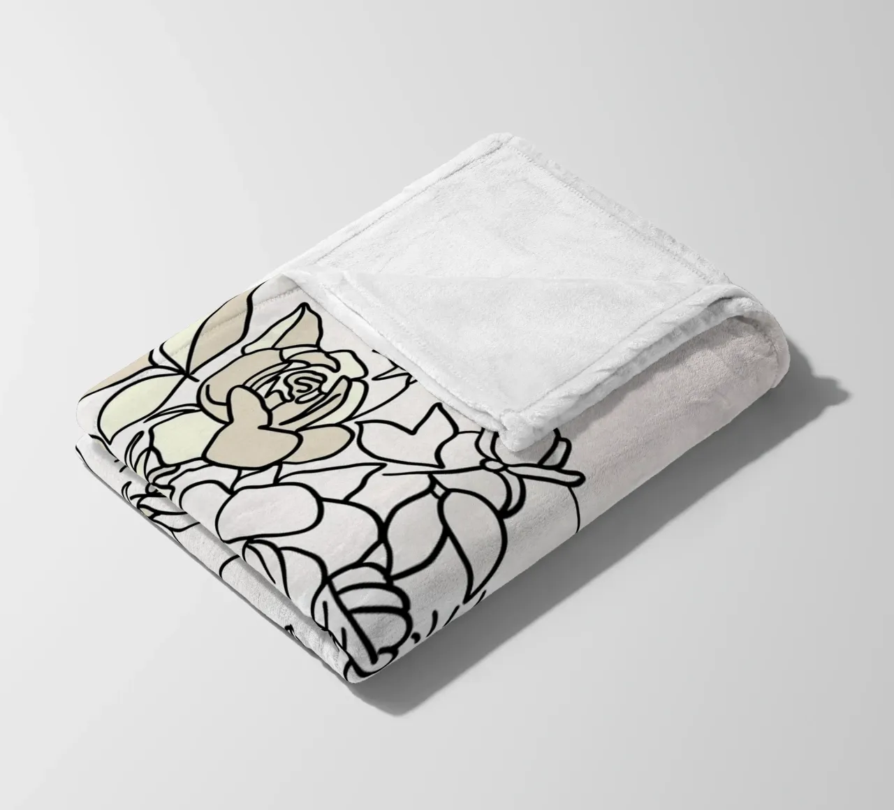 Minimalist woman portrait fleece blanket by 🎁 ARTVI-SHOP
