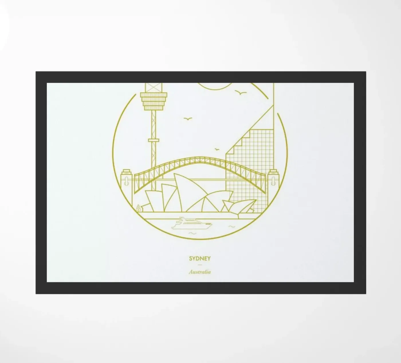 Sydney Fußmatte von Dean Smith