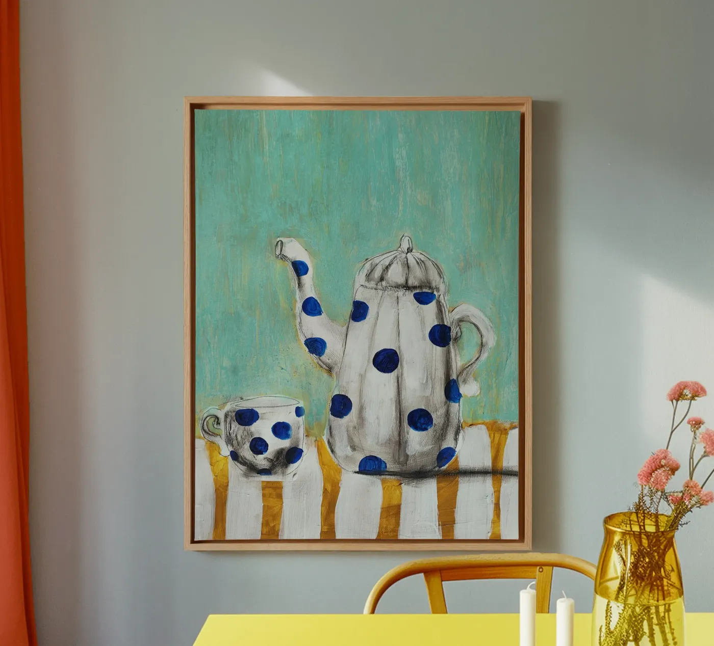 Tea Time canvas by Indigo Rain