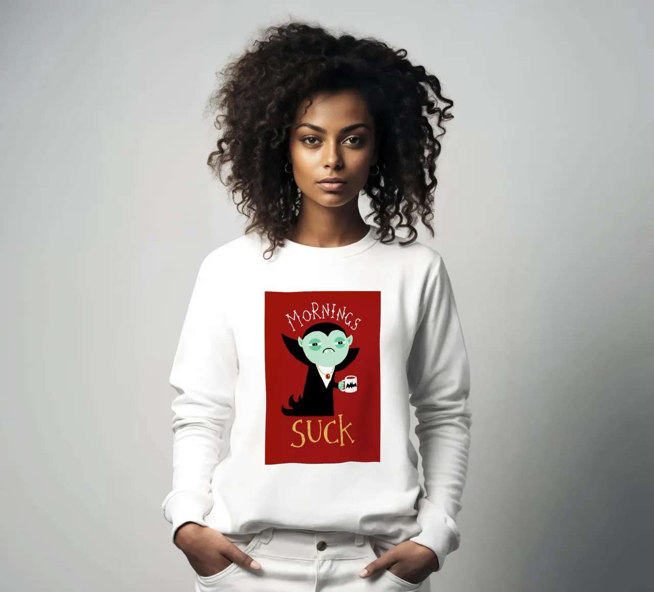 Mornings Suck sudadera de DinoMike