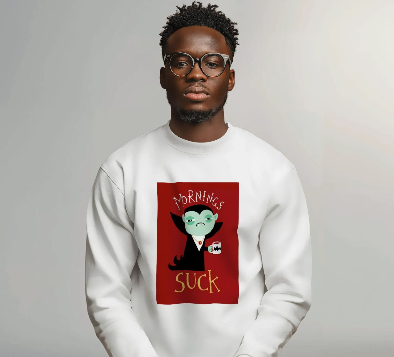 Mornings Suck felpa da DinoMike