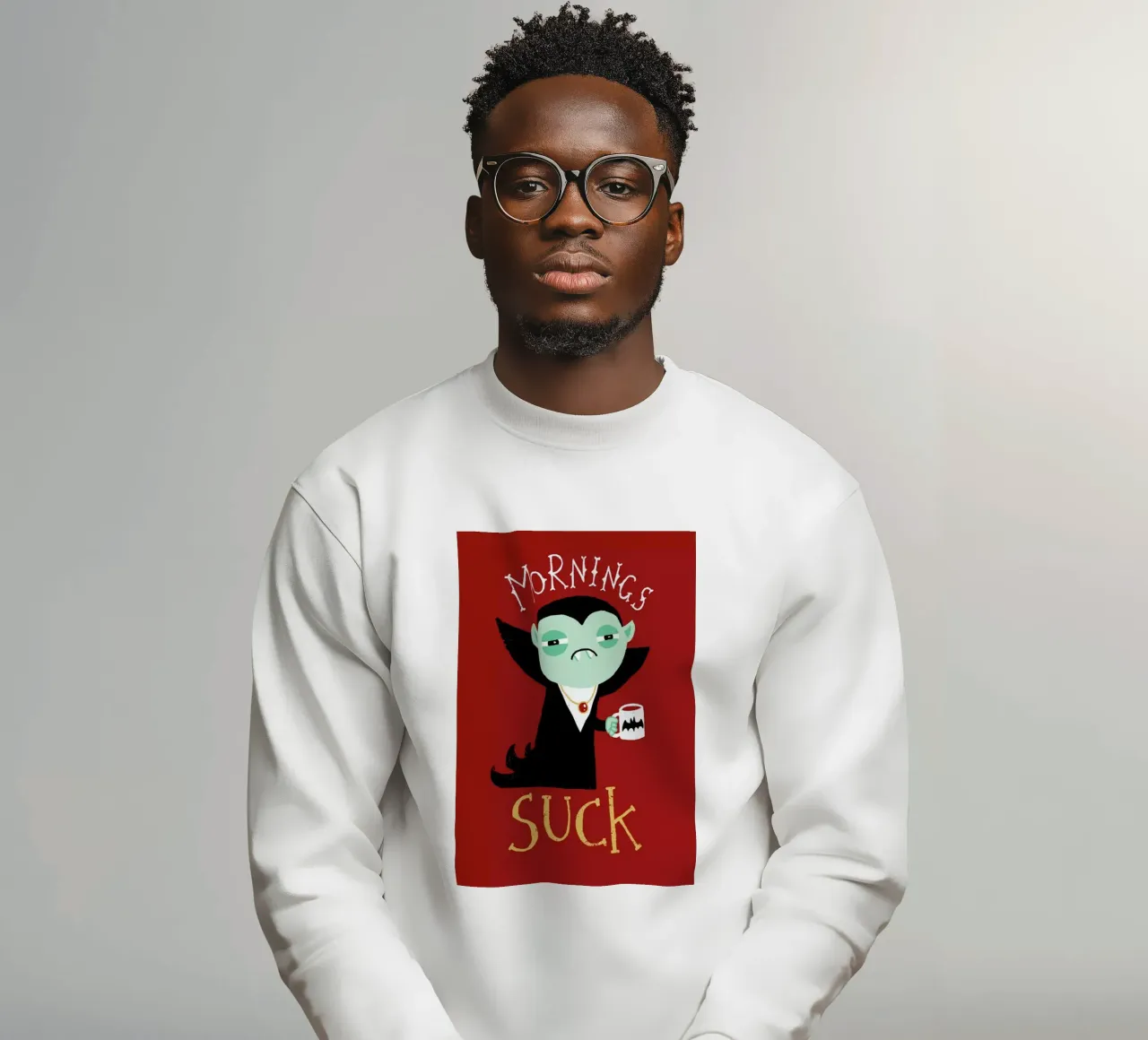 Mornings Suck sudadera de DinoMike