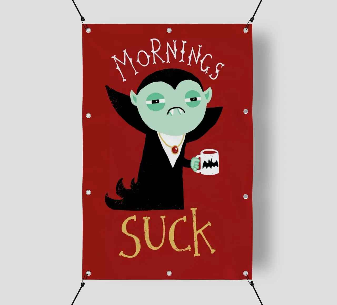 Mornings Suck telo in pvc da DinoMike