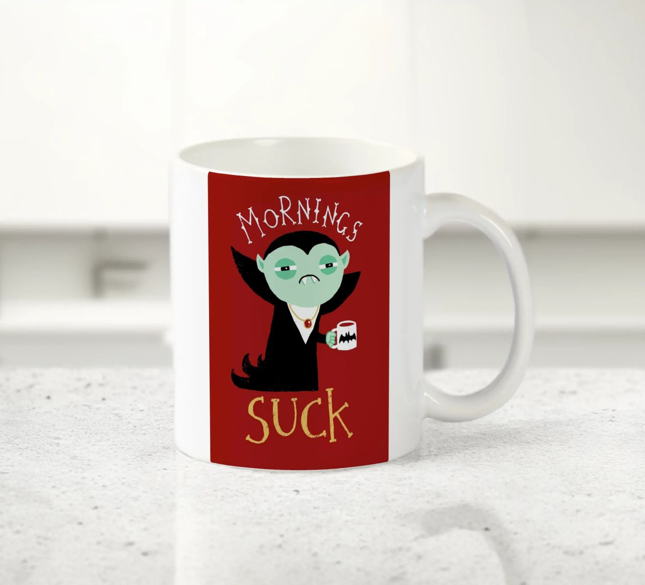Mornings Suck tazza in ceramica da DinoMike